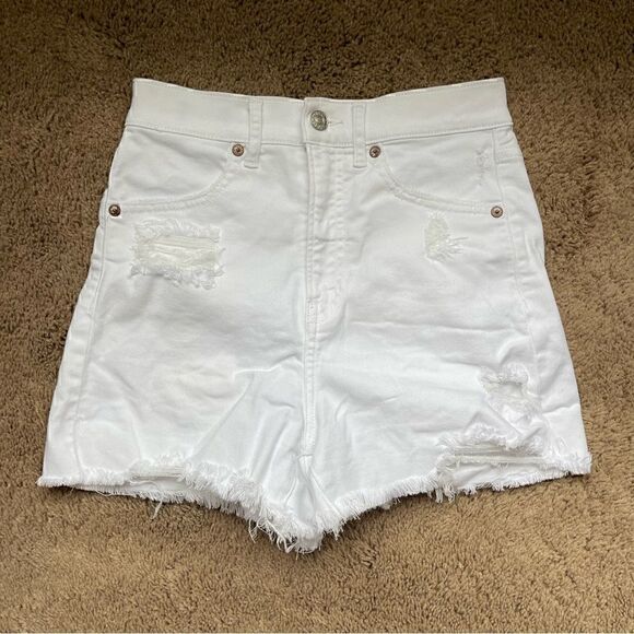 Express Super High Rise Mom Shorts - Picture 1 of 7